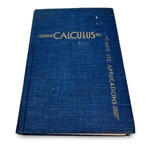 Vintage 1947 Calculus and Its Applications Douglass Zeldin Prentice Hall Book